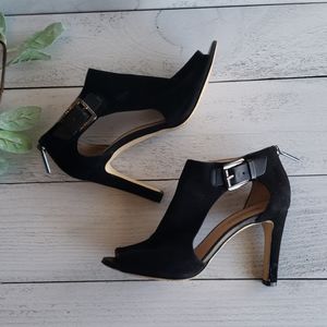 Louise et Cie Olivia Cutout Peep Toe Booties 7.5